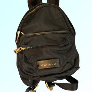 Marc Jacobs Black Nylon Mini Backpack Purse